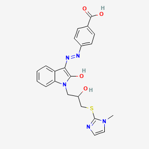 molecular formula C22H21N5O4S B15140203 Antibacterial agent 110 