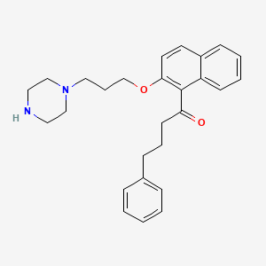 molecular formula C27H32N2O2 B15140211 Antitumor agent-96 