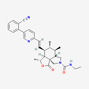 molecular formula C30H34N4O3 B15140232 Protease-Activated Receptor-1 antagonist 3 