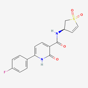 molecular formula C16H13FN2O4S B15140315 (R)-WRN inhibitor 1 