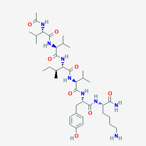 molecular formula C38H64N8O8 B15140327 Acetyl-PHF6QV amide 