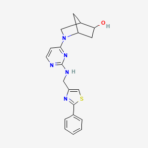 molecular formula C20H21N5OS B15140347 TACC3 inhibitor 1 