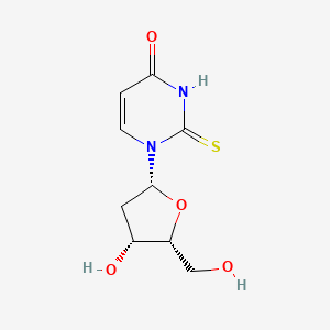 molecular formula C9H12N2O4S B15140397 1-[(2R,4R,5R)-4-hydroxy-5-(hydroxymethyl)oxolan-2-yl]-2-sulfanylidenepyrimidin-4-one 