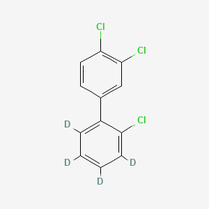molecular formula C12H7Cl3 B15140467 2',3,4-Trichlorobiphenyl-3',4',5',6'-D4 