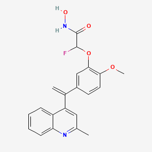 molecular formula C21H19FN2O4 B15140472 Tubulin/HDAC-IN-2 