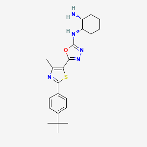 molecular formula C22H29N5OS B15140496 Antifungal agent 28 