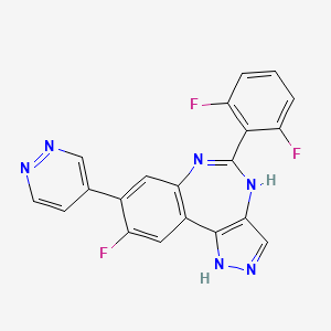 molecular formula C20H11F3N6 B15140512 Lrrk2/nuak1/tyk2-IN-1 