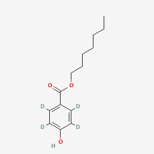 molecular formula C14H20O3 B15140528 n-Heptyl 4-hydroxybenzoate-d4 