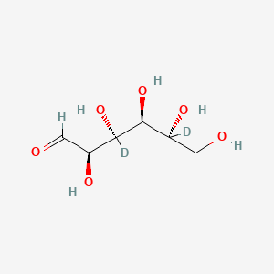 molecular formula C6H12O6 B15140562 D-Galactose-d2-1 
