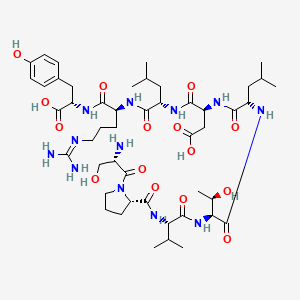 molecular formula C48H78N12O15 B15140570 H-Ser-Pro-Val-Thr-Leu-Asp-Leu-Arg-Tyr-OH 