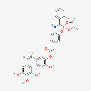 molecular formula C38H44NO9P B15140585 Tubulin/MMP-IN-1 