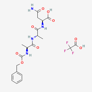 molecular formula C20H25F3N4O9 B15140590 Cbz-Ala-Ala-Asn TFA 