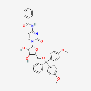 molecular formula C37H35N3O8 B15140669 N-[1-[(2R,4R,5R)-5-[[bis(4-methoxyphenyl)-phenylmethoxy]methyl]-3,4-dihydroxyoxolan-2-yl]-2-oxopyrimidin-4-yl]benzamide 
