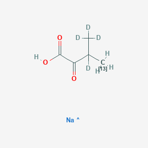 molecular formula C5H8NaO3 B15140722 Sodium 3-methyl-2-oxobutanoate-13C,d4 