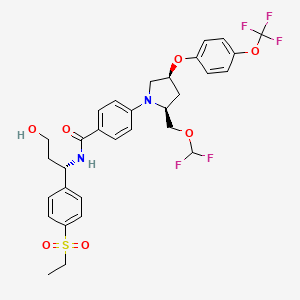 molecular formula C31H33F5N2O7S B15140787 ROR|At inhibitor 2 