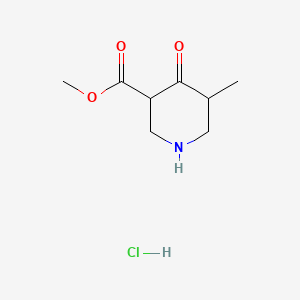 molecular formula C8H14ClNO3 B1514087 methyl 5-methyl-4-oxopiperidine-3-carboxylate;hydrochloride 