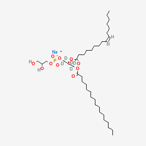 molecular formula C39H74NaO10P B15141123 17:0-16:1 PG-d5 