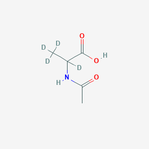 molecular formula C5H9NO3 B15141209 Ac-DL-Ala-OH-d4 
