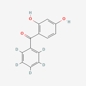 molecular formula C13H10O3 B15141373 2,4-Dihydroxybenzophenone-d5 