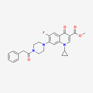 molecular formula C26H26FN3O4 B15141606 Antiangiogenic agent 2 