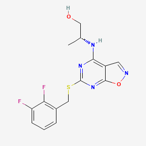 molecular formula C15H14F2N4O2S B15141617 CXCR2 antagonist 5 