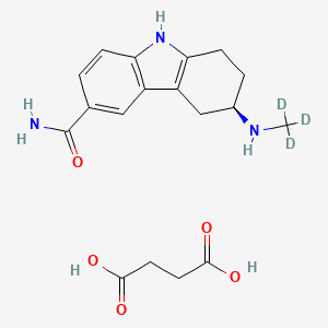 molecular formula C18H23N3O5 B15141697 Frovatriptan-d3 (succinate) 