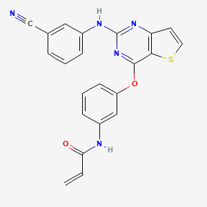 molecular formula C22H15N5O2S B15141704 Egfr-IN-49 
