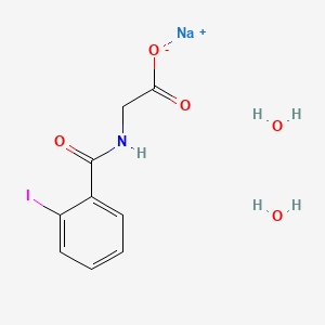 molecular formula C9H11INNaO5 B1514171 Iodohippurate sodium dihydrate CAS No. 5990-94-3