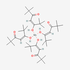 molecular formula C44H80NbO8 B1514176 TETRAKIS(2,2,6,6-TETRAMETHYL-3,5-HEPTANEDIONATO)NIOBIUM(IV) 