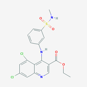 molecular formula C19H17Cl2N3O4S B15141892 Aurora kinase inhibitor-9 