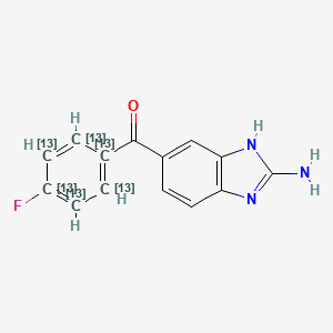 molecular formula C14H10FN3O B15141974 2-Aminoflubendazole-13C6 