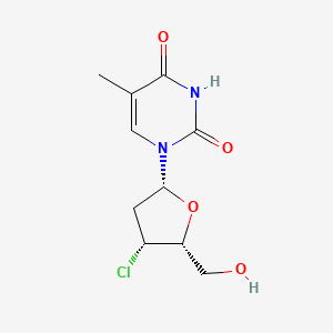 molecular formula C10H13ClN2O4 B15142066 1-[(2R,4R,5R)-4-chloro-5-(hydroxymethyl)oxolan-2-yl]-5-methylpyrimidine-2,4-dione 