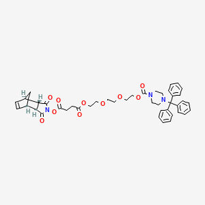 molecular formula C43H47N3O10 B15142068 Activated EG3 Tail 