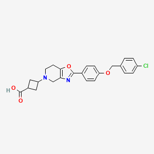 molecular formula C24H23ClN2O4 B15142100 S1p receptor agonist 2 