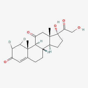 molecular formula C21H28O5 B15142193 Cortisone-d2 