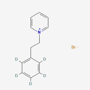 molecular formula C13H14BrN B15142344 N-(Phenethyl)pyridinium-d5 Bromide 