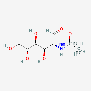 molecular formula C8H15NO6 B15142348 N-Acetyl-D-glucosamine-13C2,15N 