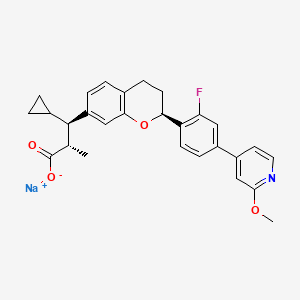molecular formula C28H27FNNaO4 B15142403 AP5 sodium 