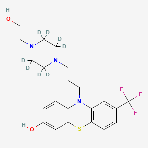 molecular formula C22H26F3N3O2S B15142468 7-Hydroxy Fluphenazine-d8 