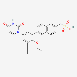 molecular formula C27H28N2O6S B15142505 Cyp2C1/cyp2C19-IN-2 