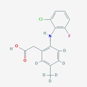 molecular formula C15H13ClFNO2 B15142543 Lumiracoxib-d6 