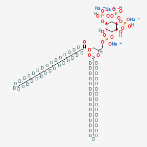 molecular formula C41H78Na4O22P4 B15142553 DPPI-3,4,5-P3-d62 (sodium) 