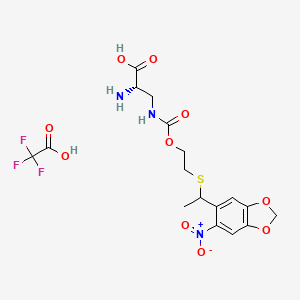 molecular formula C17H20F3N3O10S B15142561 Gfp150 (tfa) 
