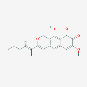 molecular formula C21H22O5 B15142597 Leptosphaerodione 