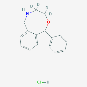 molecular formula C16H18ClNO B15142676 N-Desmethyl Nefopam-d4 (hydrochloride) 