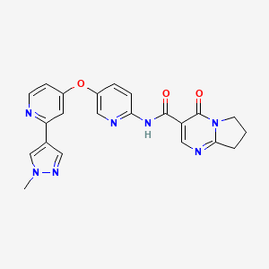 molecular formula C22H19N7O3 B15142709 Csf1R-IN-5 