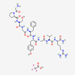 molecular formula C45H64F3N13O13 B15142855 Locustatachykinin I TFA 