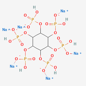 molecular formula C6H12Na6O24P6 B15142883 hexasodium;[2,3,4,5,6-pentakis[[hydroxy(oxido)phosphoryl]oxy]cyclohexyl] hydrogen phosphate 