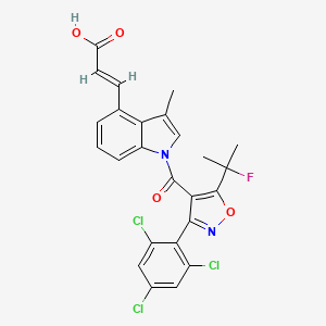 molecular formula C25H18Cl3FN2O4 B15142903 DS-1001b CAS No. 1898206-17-1
