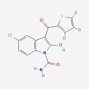 molecular formula C14H9ClN2O3S B15143019 Tenidap-d3 